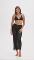 PULL ON PANT WITH SIDE SLIT - GOFRET